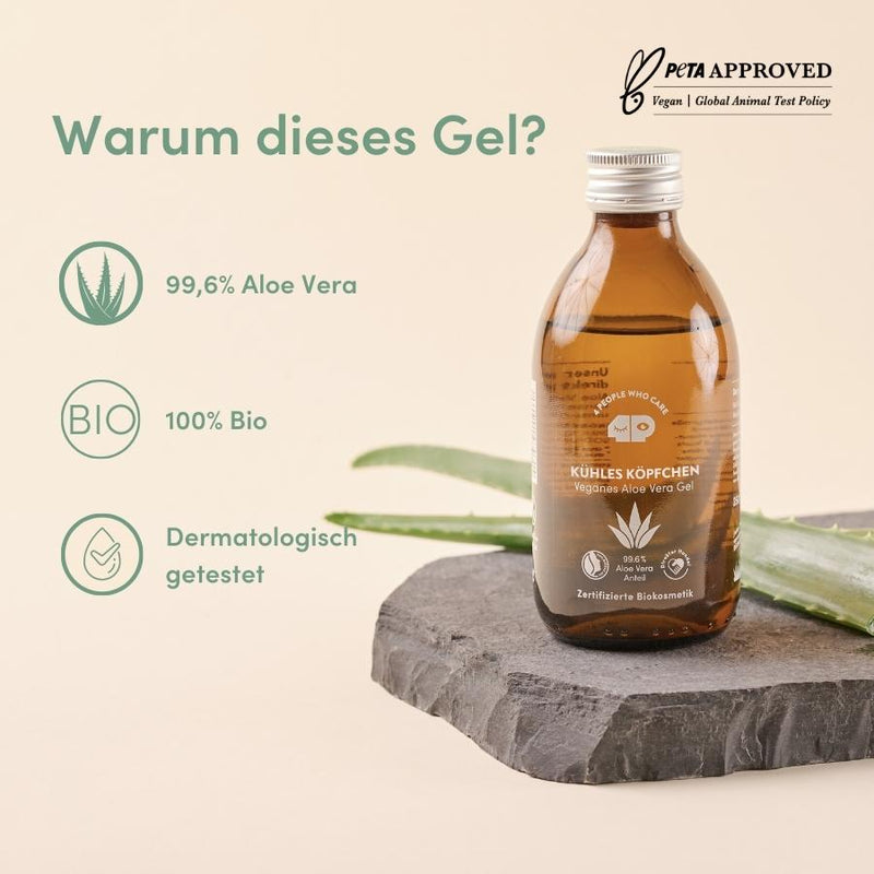 Pures Bio-Aloe Vera Gel/Serum mit 99,6% - Naturkosmetik ohne Parfüme - 250ml