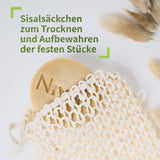 Limited Edition: 2 in 1 festes Shampoo + Conditioner - Soft blossom + Sisalsäckchen
