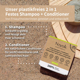 Limited Edition: 2 in 1 festes Shampoo + Conditioner - Vitamina + Sisalsäckchen